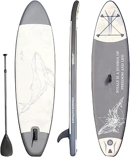 Portable Surfboard Inflatable Stand Up Paddle Board 9.8' Foldable Inflatable Cruise Drifting Board Surfing Paddle Board (B)