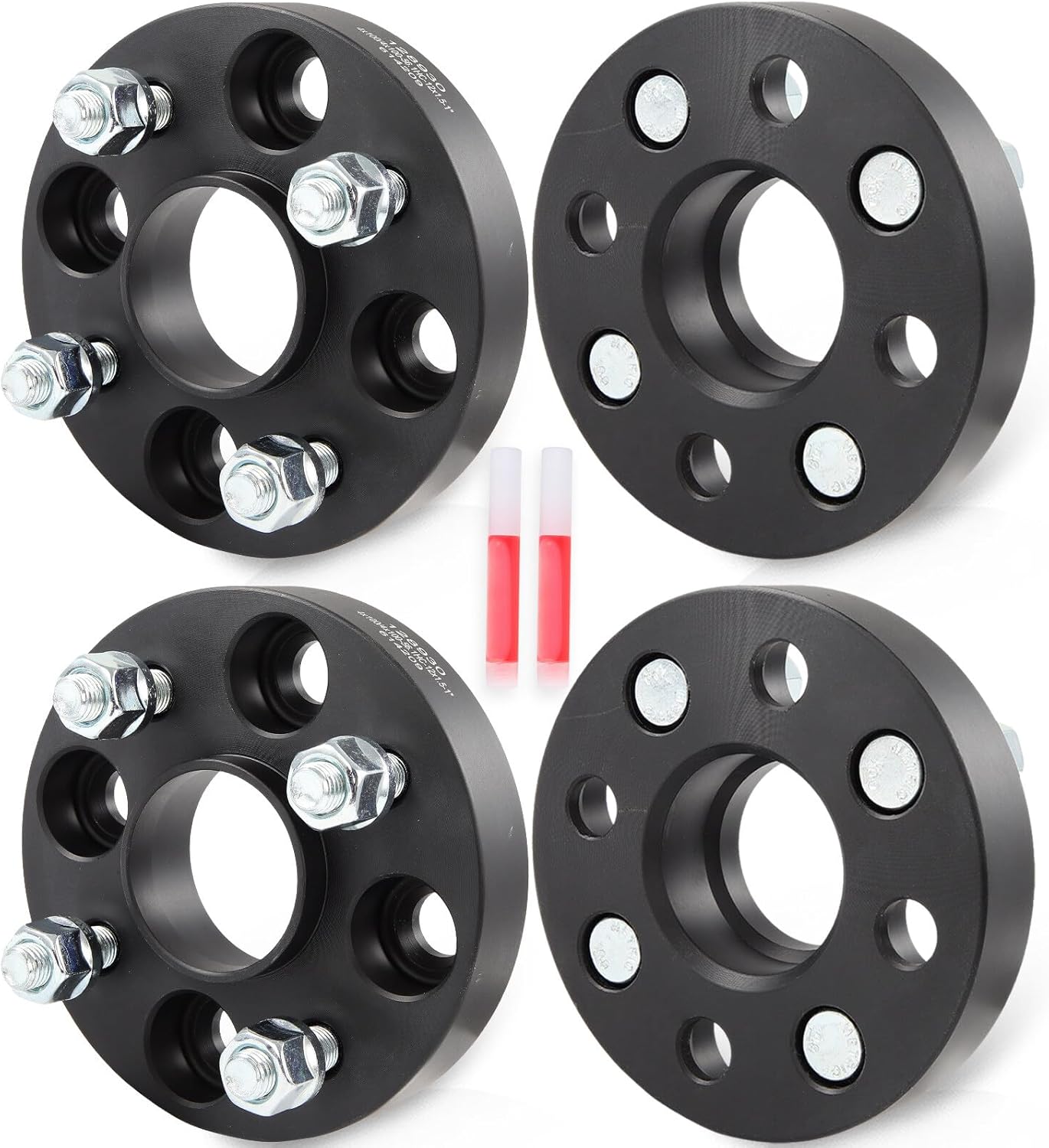 ECCPP 4x100mm to 4x100mm Wheel Spacers 1" inch 4 lug 12x1.5 Fit for Honda Fit 2006-2020| for Honda Civic 1979-2005| for Honda Accord 1982-1989 -4PCS