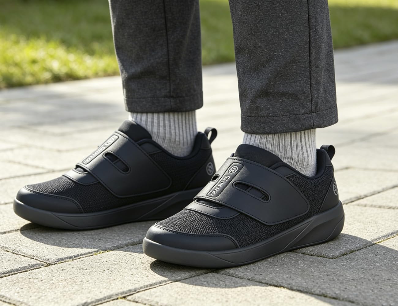 Scarpe Diabetici Uomo Donna Extra Larghe Ortopediche | Traspirante,Leggero,antiscivolo,regolabile,comodo per passeggiate,per Anziani