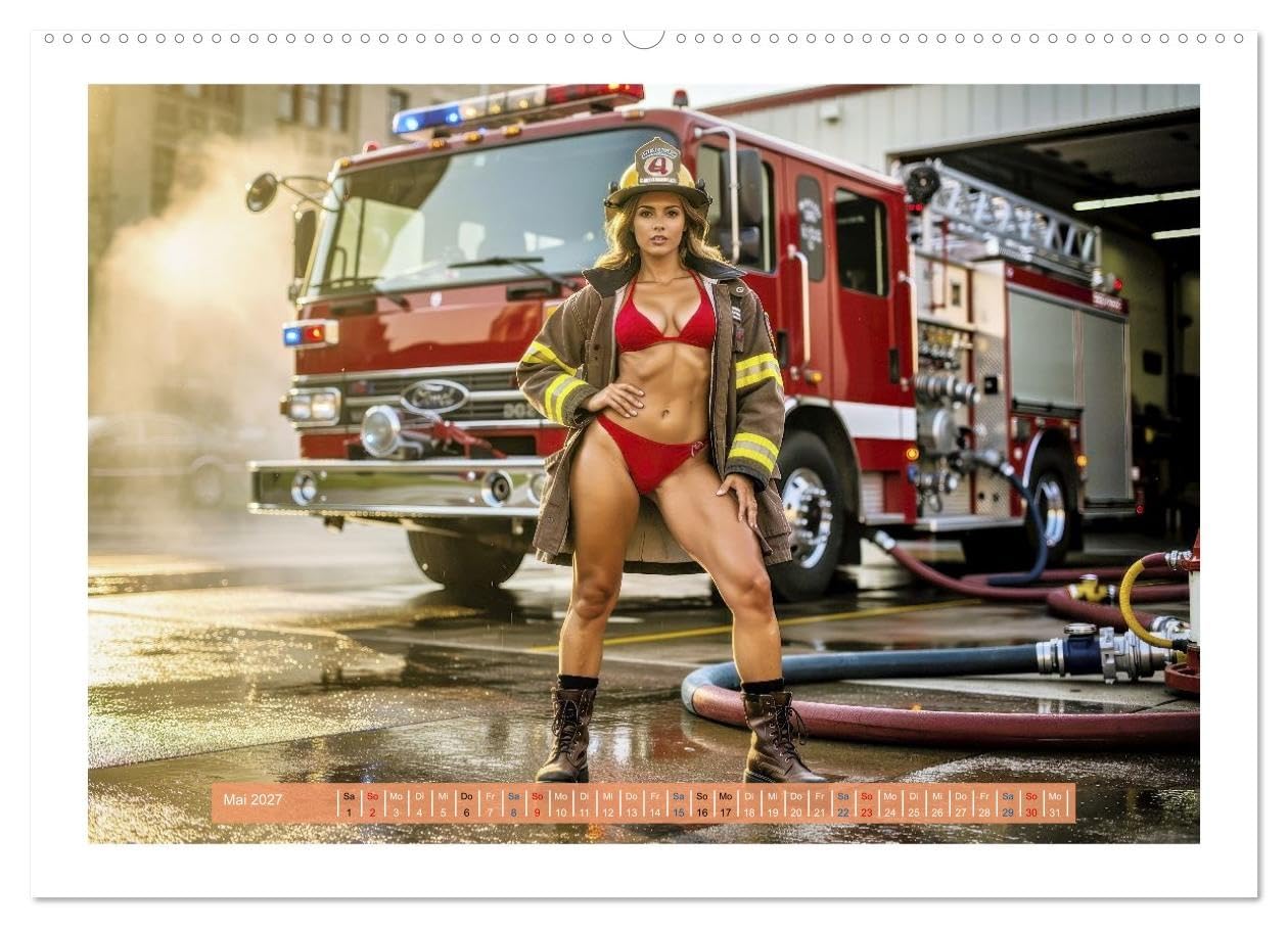 Sexy Feuerwehrfrauen und Männer (hochwertiger Premium Wandkalender 2027 DIN A2 quer), Kunstdruck in Hochglanz: Feuerwehrfrauen und Männer wirken oft ... ausstrahlen. (CALVENDO Erotik)