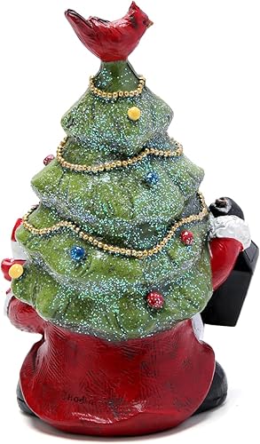 Miniatura 3 de Hodao Decoraciones de gnomos de Navidad de 7.75 pulgadas, figuras de gnomo de árbol de Navidad, lámpara de luz, decoraciones de gnomos hechos a