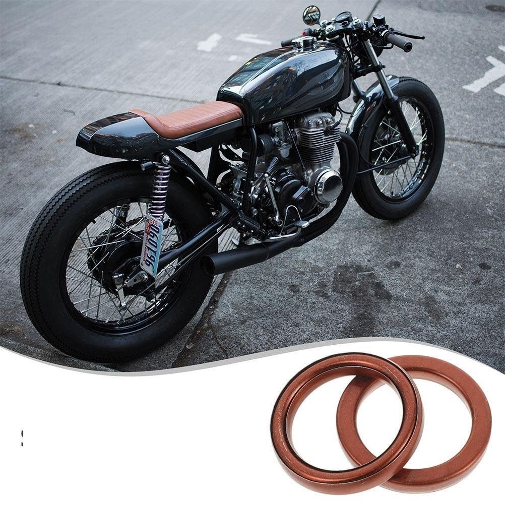 Manguera de purga cárter Para 50Cc 110Cc 125Cc brida tubo motocicleta colector arandela silenciador Pad 4 Uds junta escape reemplazo cobre estable Tubo de ventilación cárter