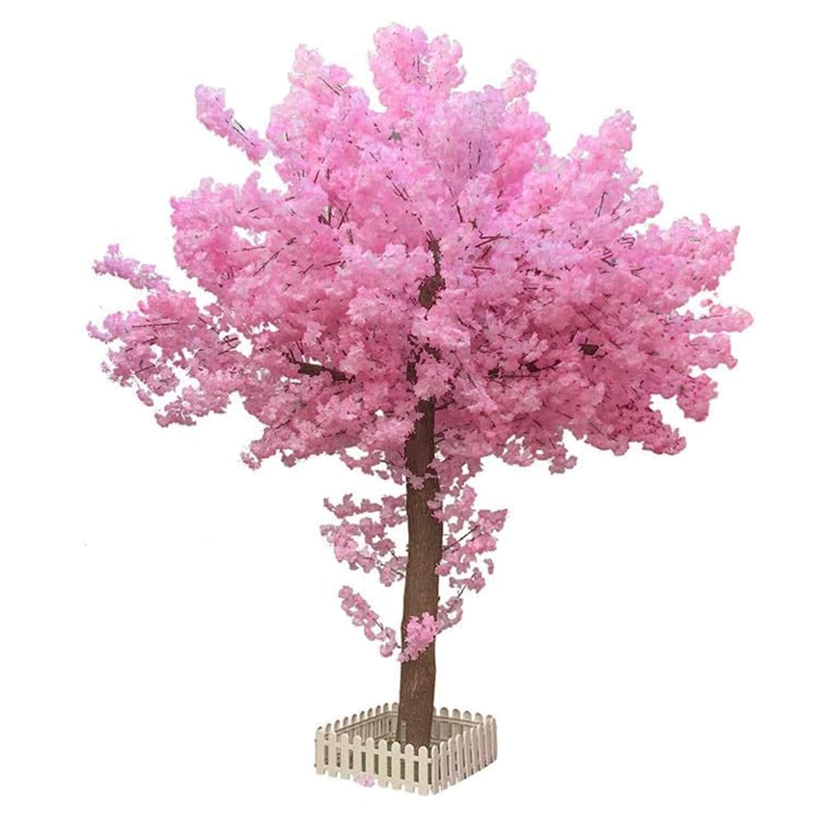GLJTUO fake tree Artificial Tree Cherry Blossom Fake Tree Large Shopping Mall Wishing Tree Simulation Tree Outdoor Family Artificial Plant Realistic Design,100cm