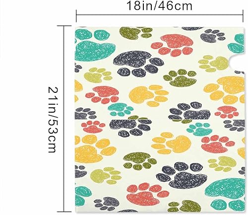 Miniatura 2 de Dibujo magnético de huella de cachorro para mascotas, 100 % poliéster, tamaño estándar de 21 x 18 pulgadas en Oxford Garden, cubierta para buzón