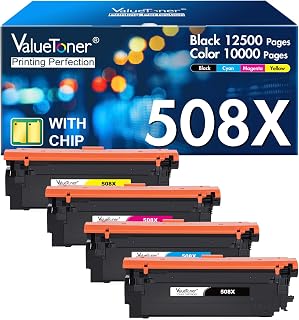 508Xトナーカートリッジセット (大容量42,500ページ) HP Toner 508X 508A CF360X CF360A 交換用 HP Color LaserJet Enterprise M553 M552 MFP M577 M552dn M553n M553dn M553x プリンター対応 -パック