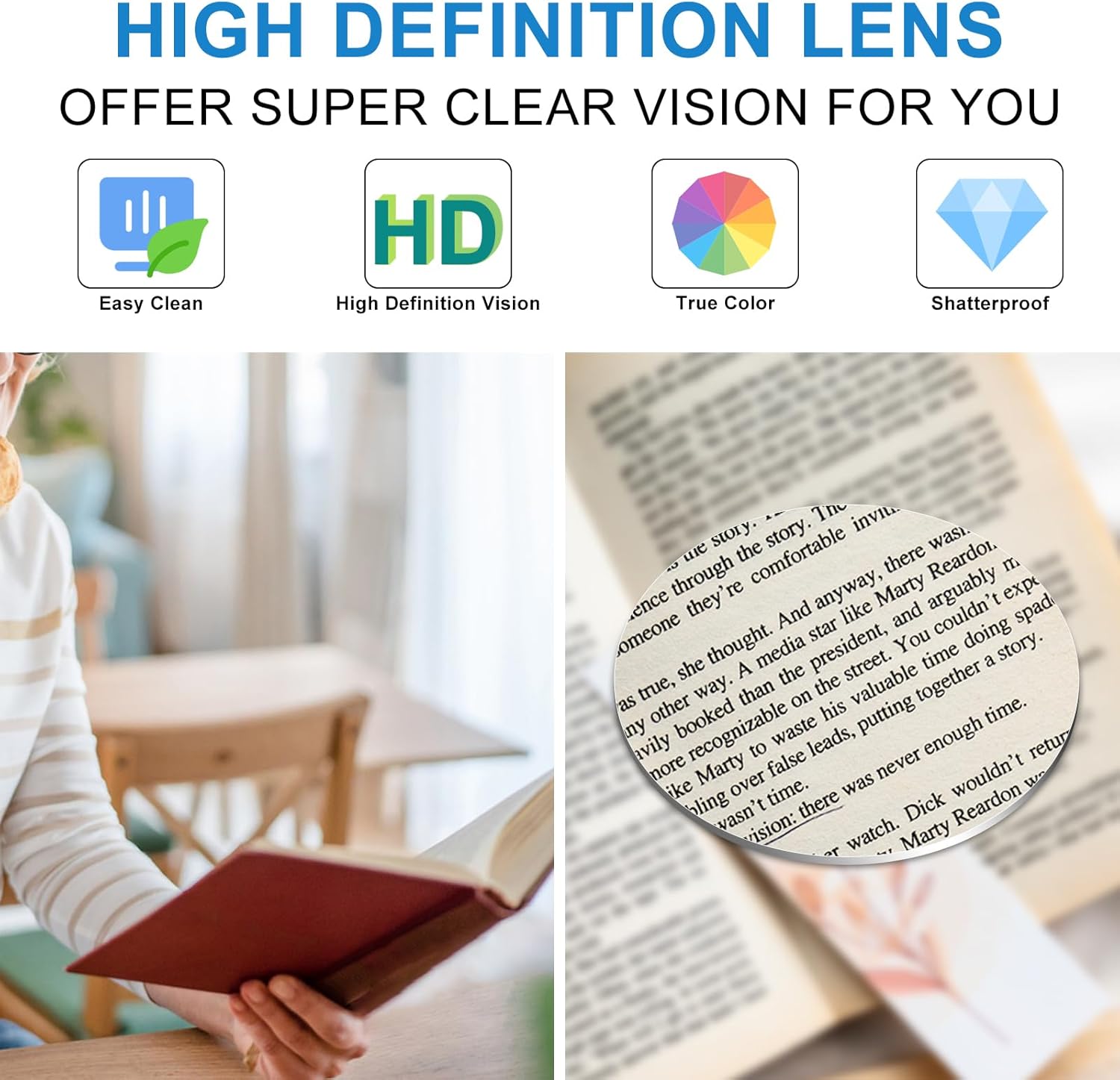 2 Packs Rimless Blue Light Blocking Reading Glasses for Women, Sparkling Metal Computer Readers - Image 5