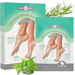 Mint and Tea Tree Foot Masks Moisturizing Socks - 3 Pairs