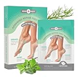 Repair Beauty Mint and Tea Tree Foot Masks Moisturizing Socks - Moisturizes Dry & Cracked Heel, Soothes Tired Feet, Exfoliating Foot Masks - Cruelty Free Korean Skin Care for All Skin Types - 3 Pairs