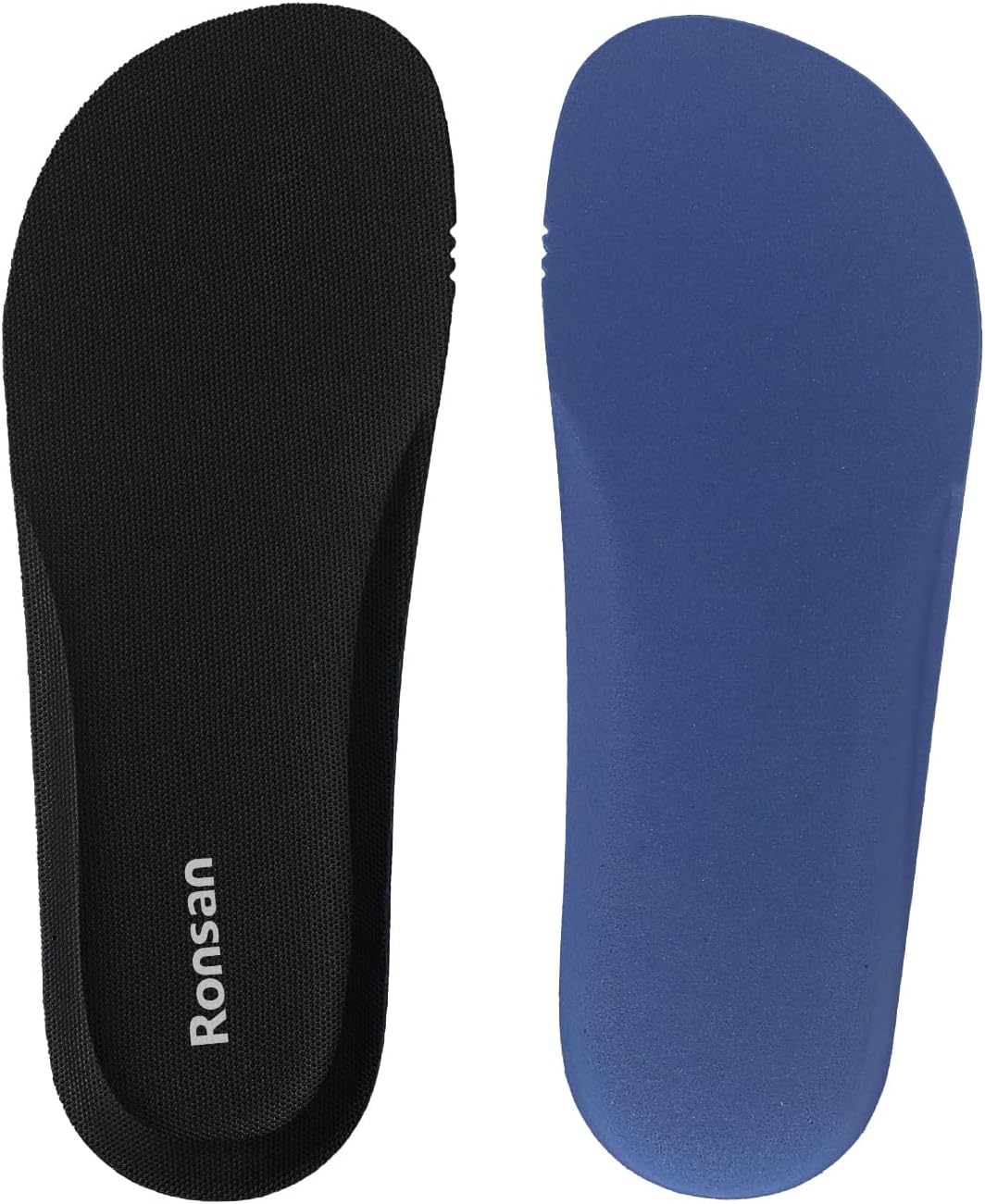 Ronsan Shoe Insoles of Clog Garden Shoes, Extra Wide Barefoot Shoe Inserts Pads for Nurse Shoes, Garden Work Sandals, Thin Replacement Insoles for Women 8 / Men Size 6, Black - Image 2