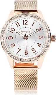 Women's Watches Ladies Quartz Wrist Watch with Luxury Pave Floating Crystal Diamonds for Women Girls