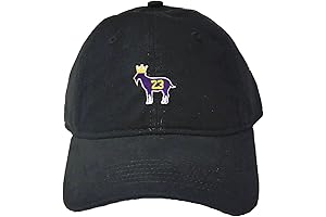 LeBron James G.O.A.T. Embroidered Deluxe Dad Hat: Show Your Support for the King