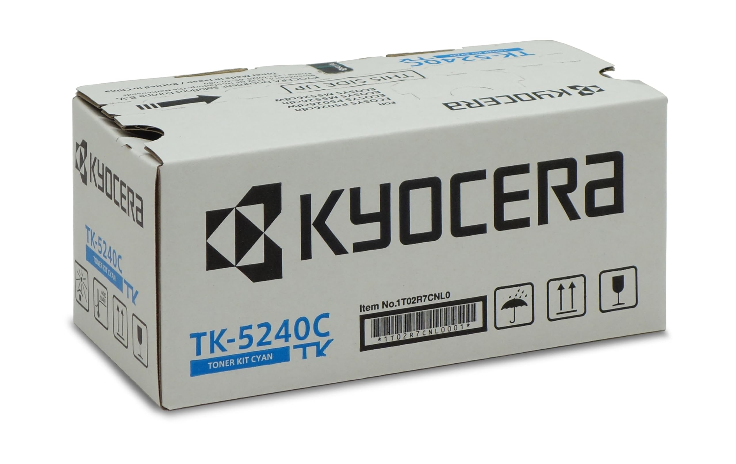 Kyocera TK-5240C Toner Cyan, Originalkartusche 1T02R7CNL0. Toner Drucker kompatibel für ECOSYS M5526cdn, ECOSYS M5526cdw, ECOSYS P5026cdn, ECOSYS P5026cdw.