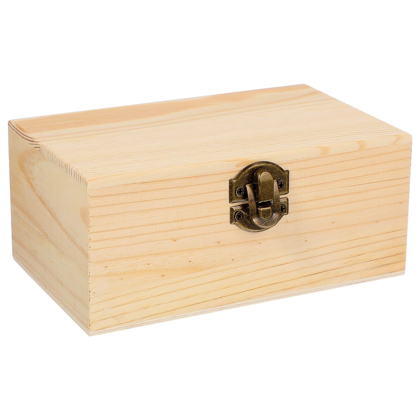 Exceart Picture 1 Handcrafted Wooden Jewelry Box Trinket Box With Lid - Box Wooden Storage Box For Jewelry And Trinkets, Rectangular Design