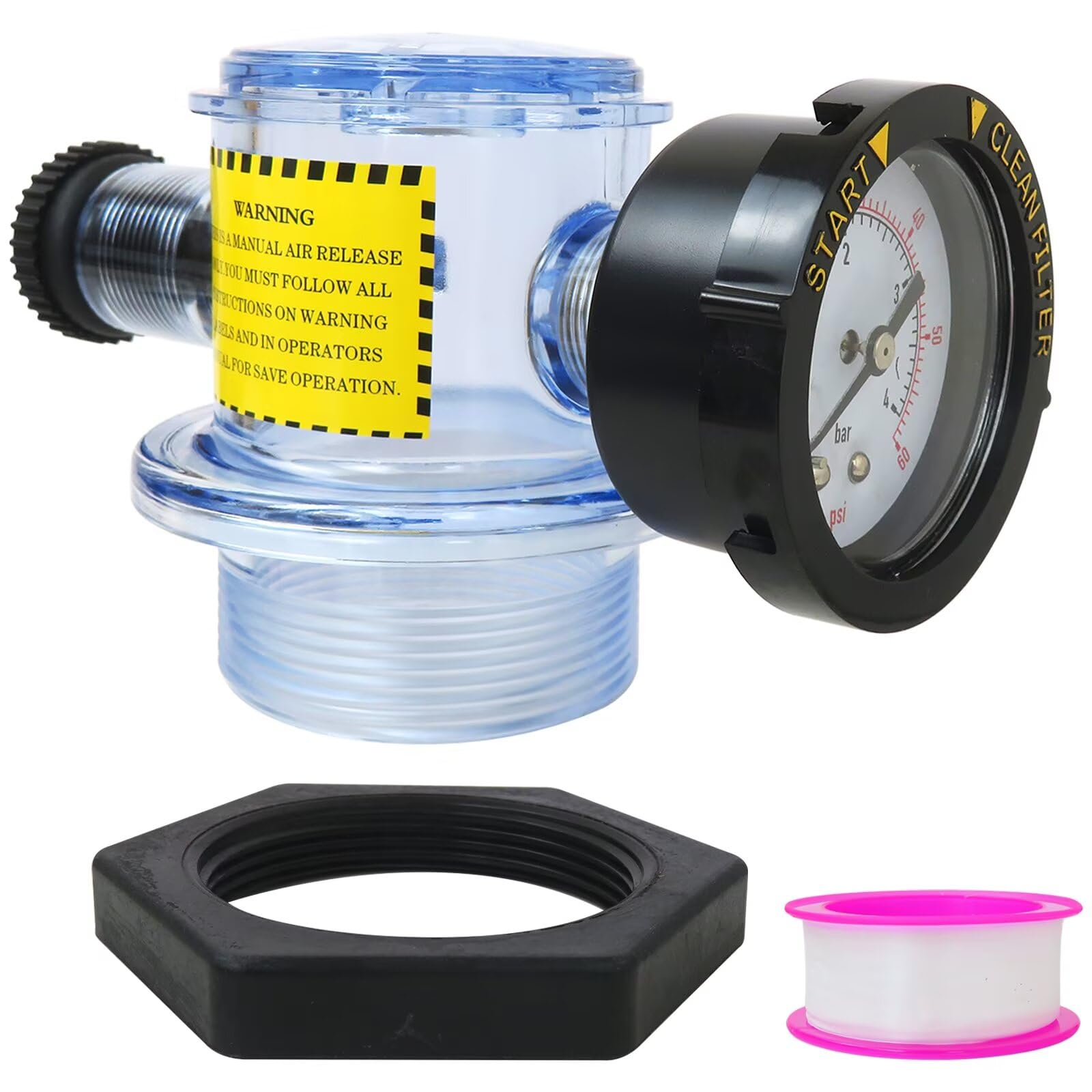 Nuova valvola limitatrice di pressione manuale 273564Z 273564 compatibile con Pentair Warrior, per EasyClean Aboveground FNS Plus, compatibile con piscina e spa serie SM e SMBW 4000 Compatibile con