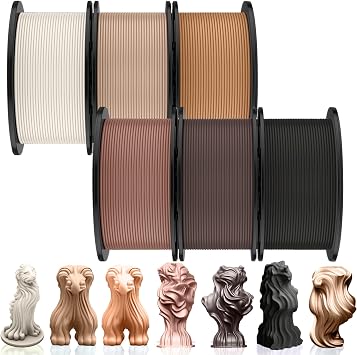 Pangda 3D Printer Filament Pla Bundle 1.75mm Multicolor, 0.02mm Dimensional Accuracy, 3D Printing Filament for DIY Projects, Holiday Crafts1.5 kg,Earth Color