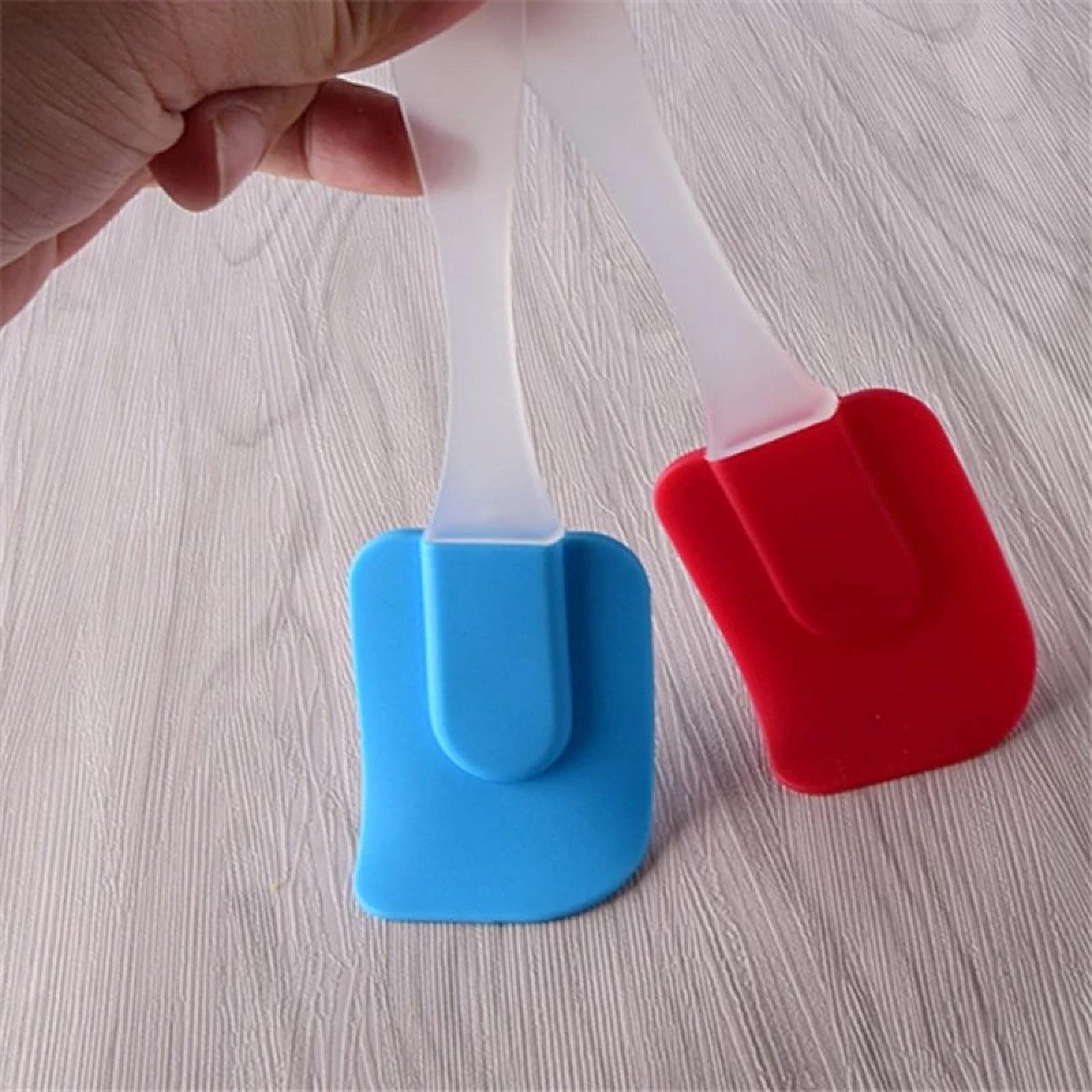 Set 4 Spatole In Silicone Per Barattoli, Raschietti Da Cucina Con Manico Lungo, Colorati, Antiaderenti E Lavabili In Lavastoviglie