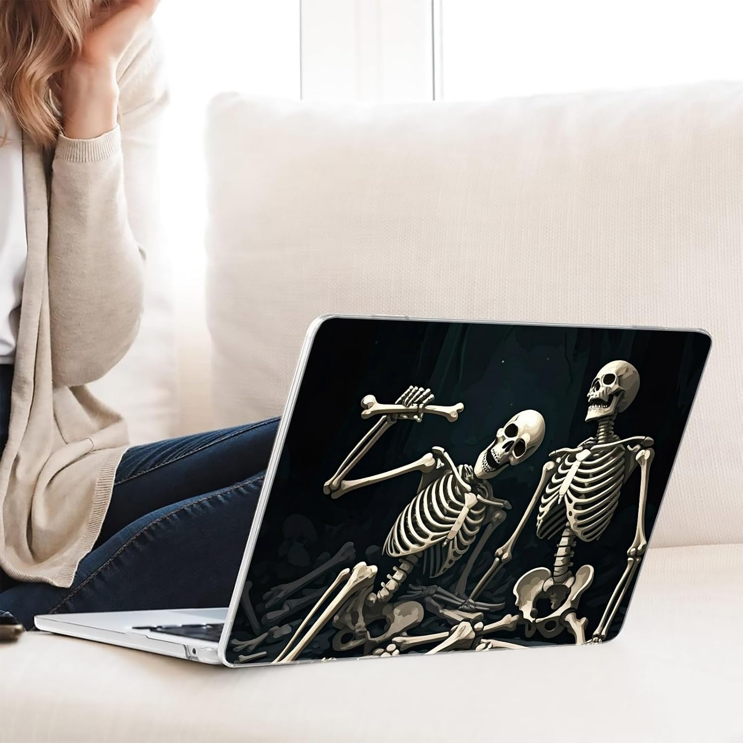 Compatible with MacBook Neo 13-inch, Hard Shell Case with Keyboard Cover and Screen Protector (A3404 A18 Pro chip, 2026 Release) - Skull MC21772