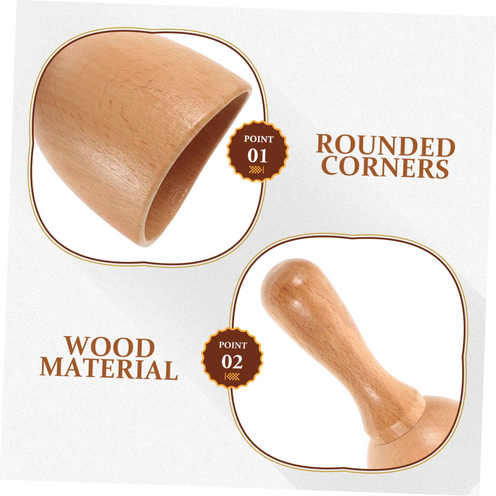 Herramienta Masaje Facial de Madera Taza para Maderoterapia y Relajación Corporal Masajeador Guasha y Duradero para Cuello Espalda y Piernas Uso Doméstico y Regalo Práctico