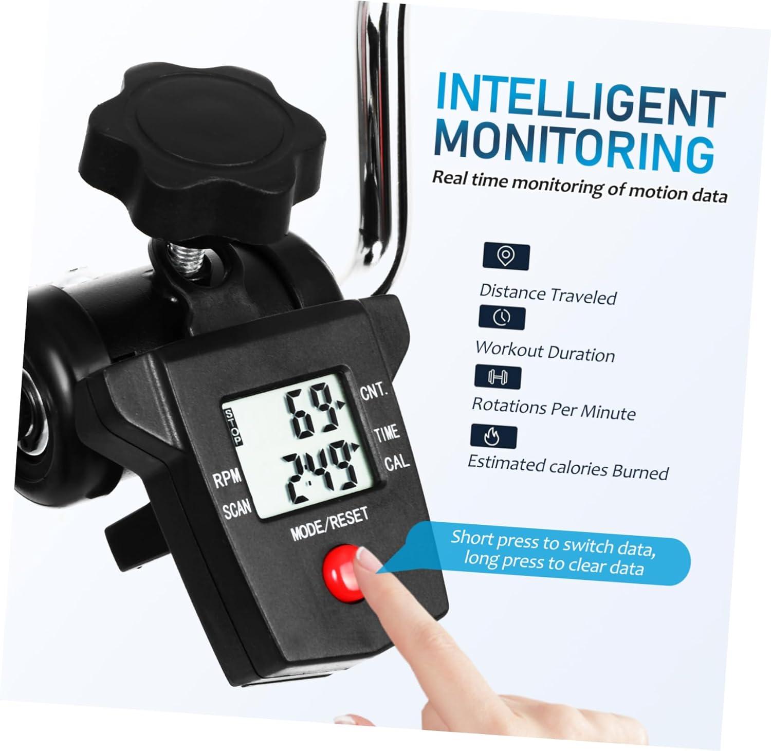 Stationary Bike Pedal Exerciser under Desk Foot and Arm Bike Exercise Workout Machines for Home