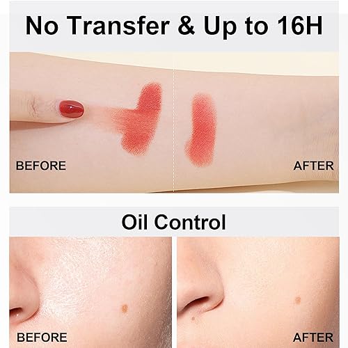 Miniatura 5 de FV Polvo fijador de polvo translúcido, ligero y control de aceite, larga duración, acabado mate, maquillaje en polvo de hornear sin talco, para