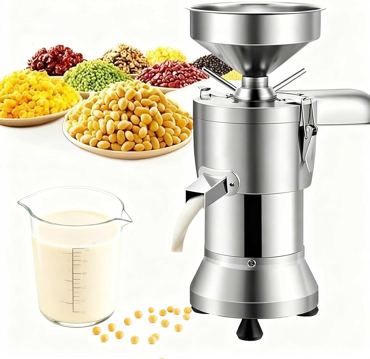 Commercial Soybean Milk Machine with Slag Separation, High-Capacity Automatic Grinder for Restaurants, Canteens & Small Food Businesses