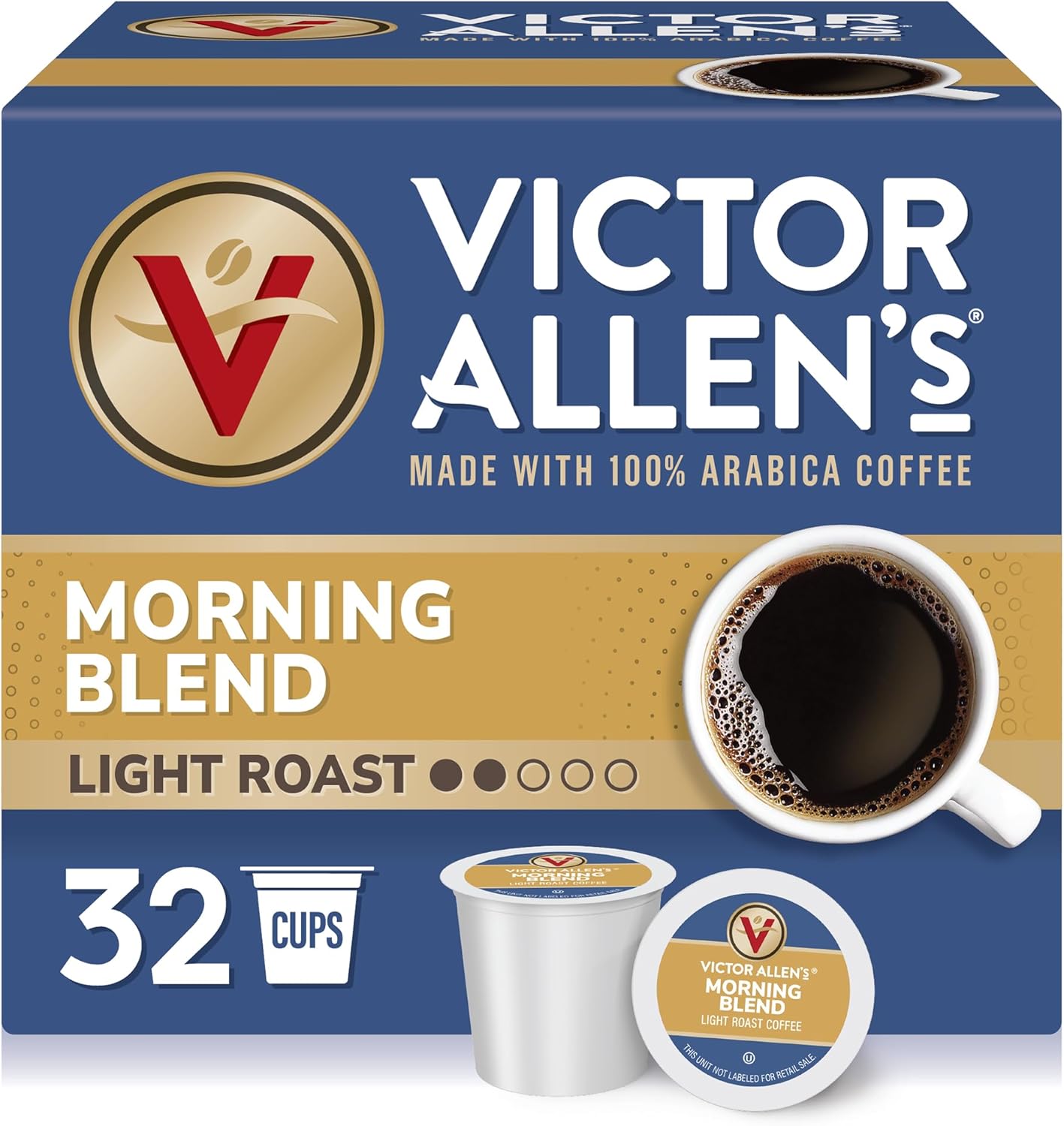 Morning Blend, Light Roast,Single Serve Coffee Pods