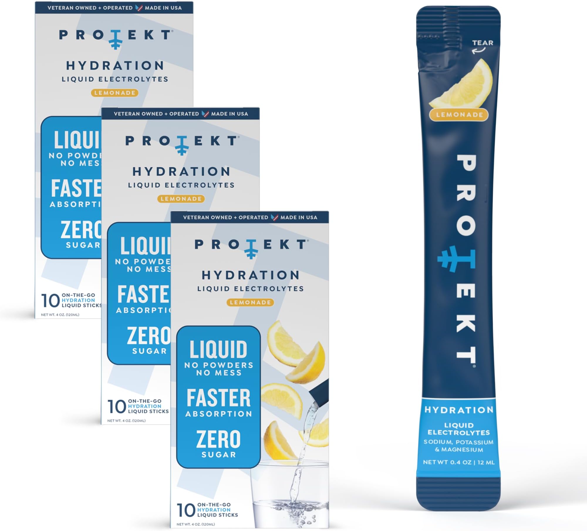 - Electrolyte Packets for Recovery & Hydration | Organic & Sugar-Free Electrolytes Drinks | Works Faster Than Powder Drink | On-the-Go Liquid Hydration Drink | Lemonade, 30 Pack