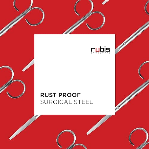 Miniatura 3 de Rubis Tijeras de papel de Suiza con borde recto