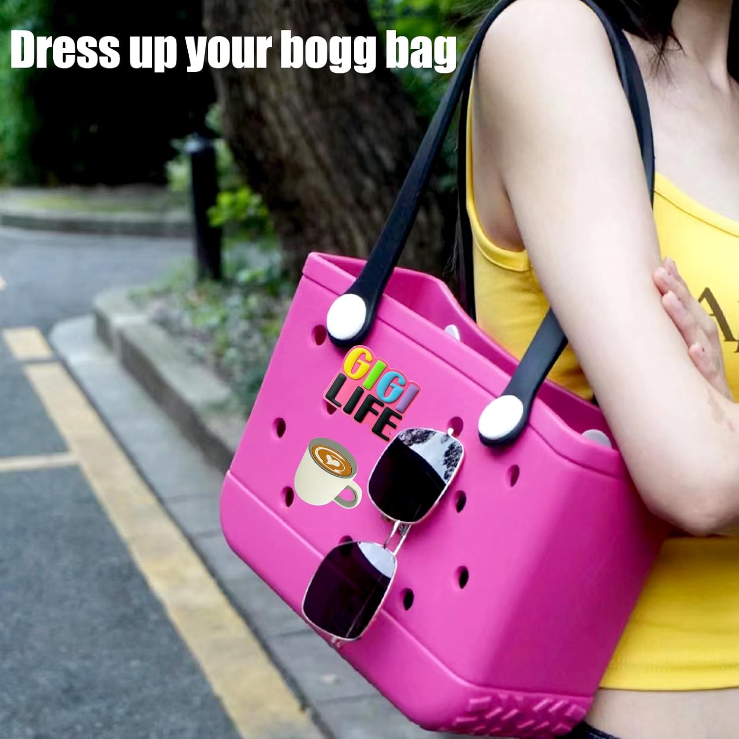 A&H Zier Bag Accessories Silicone Charm for Bogg Bag Fade-Resistant 0.5cm Thick Compatible With Most Bogg Bag
