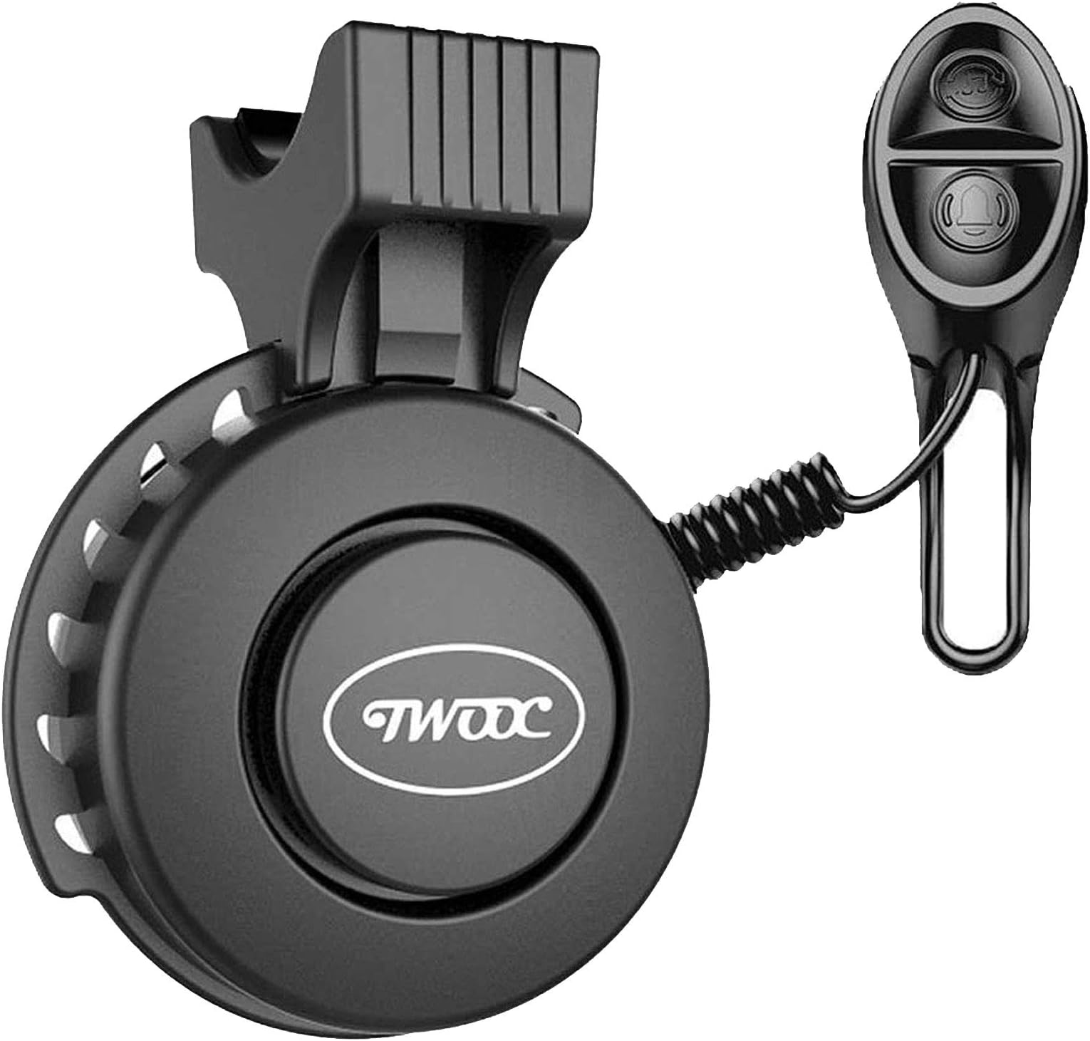 Electric Bike Horn Electronic Bicycle Bell,Latest 4 Soft Sound Modes with Rechargeable Battery,Volume Adjustment 50-120 DB,Waterproof Horn for Women Men Kids' Tricycles Scooter BMX MTB