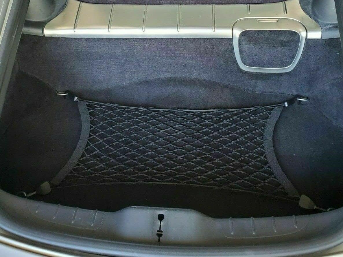 Trunk Organizer Cargo Net for Porsche Cayman 2006–2023 – Floor Style Cargo Net for Coupe - Premium Mesh Car Trunk Organizer Vehicle Carrier Storage – Compatible with Cayman