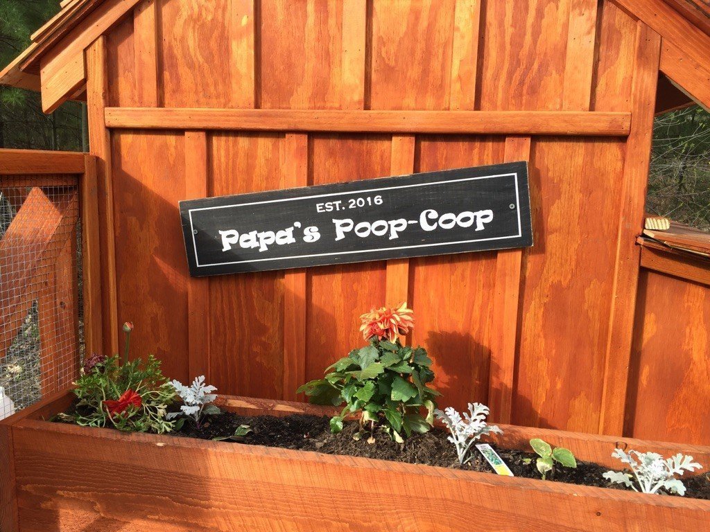 Wood Custom Chicken Coop Sign Handmade Products