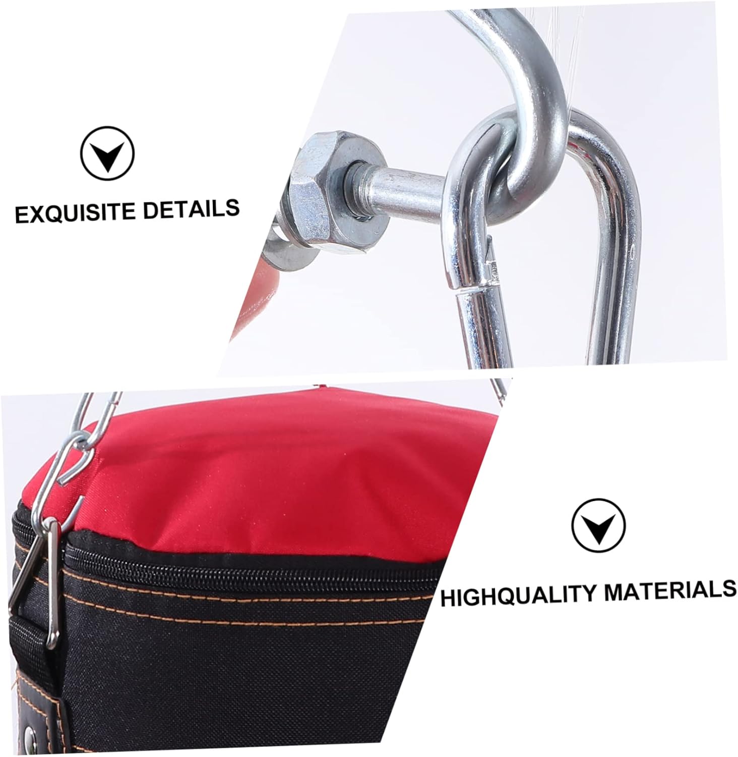 Kisangel 1 Set Fitness Sandbag Heavy Duty Karate Training Bag PU Exercise Sandbag for Martial Arts Fillable Design for Home