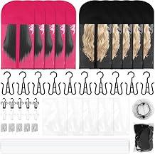 10Pcs Extra Long Wig Storage Bags with 24 Hanger, 5 Short wig storage bag Wig, Storage for Multiple Wigs, Easy Carry for Home Hair Salon Travel Use