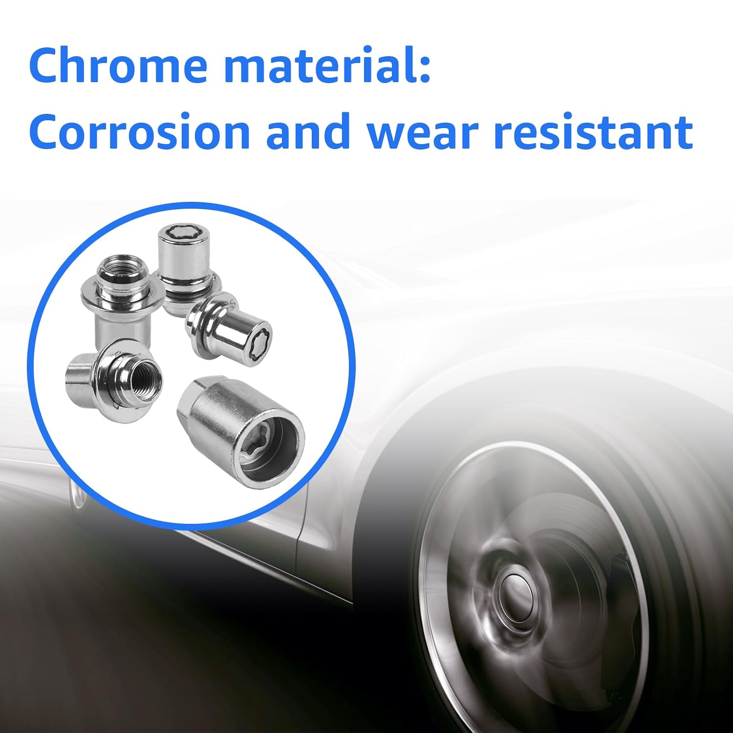00276-00900 Wheel Lock Lug Nuts Set,M12x1.5 Anti-Theft Locking Lug Nuts for 2001-2025 Toyota Camry Lexus Avalon C-HR Celica Highlander Corolla Matrix Mirai MR2 Sienna Solara Tacoma Venza RAV4 Yaris