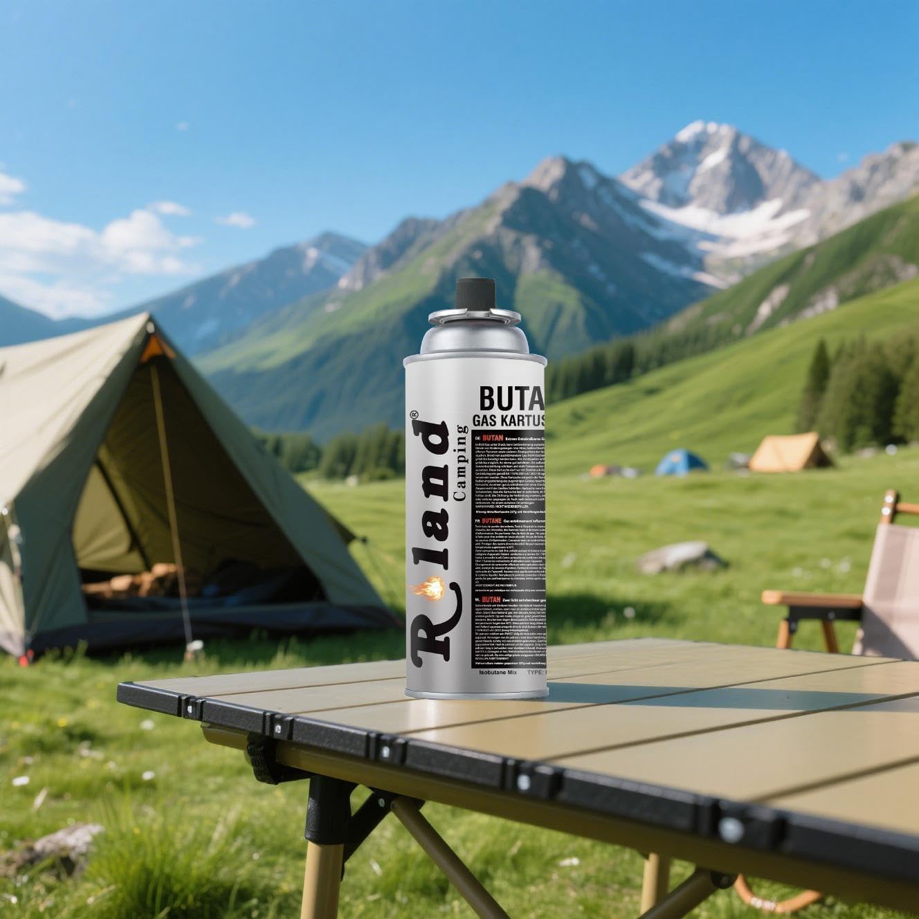 Roland 28 Stück Camping Butan Gaskartusche 227g – Gaskartuschen für Gaskocher, Lötbrenner & Heizung – Premium Qualität Butangas