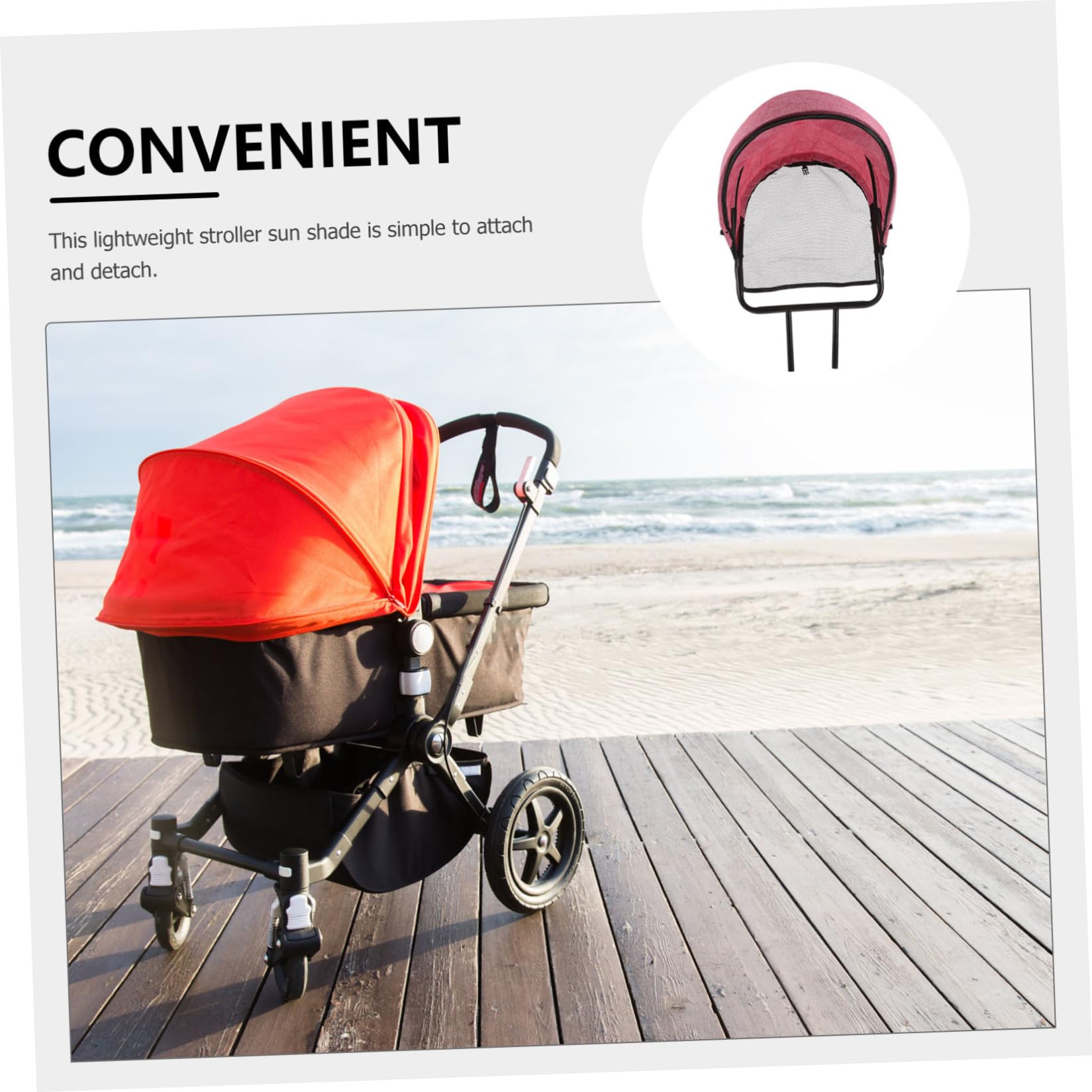Toyvian Parasole per Passeggino Traspirante Protezione UV Accessorio di Ricambio per Sedie Rotelle Estive per Ragazzo Ragazza