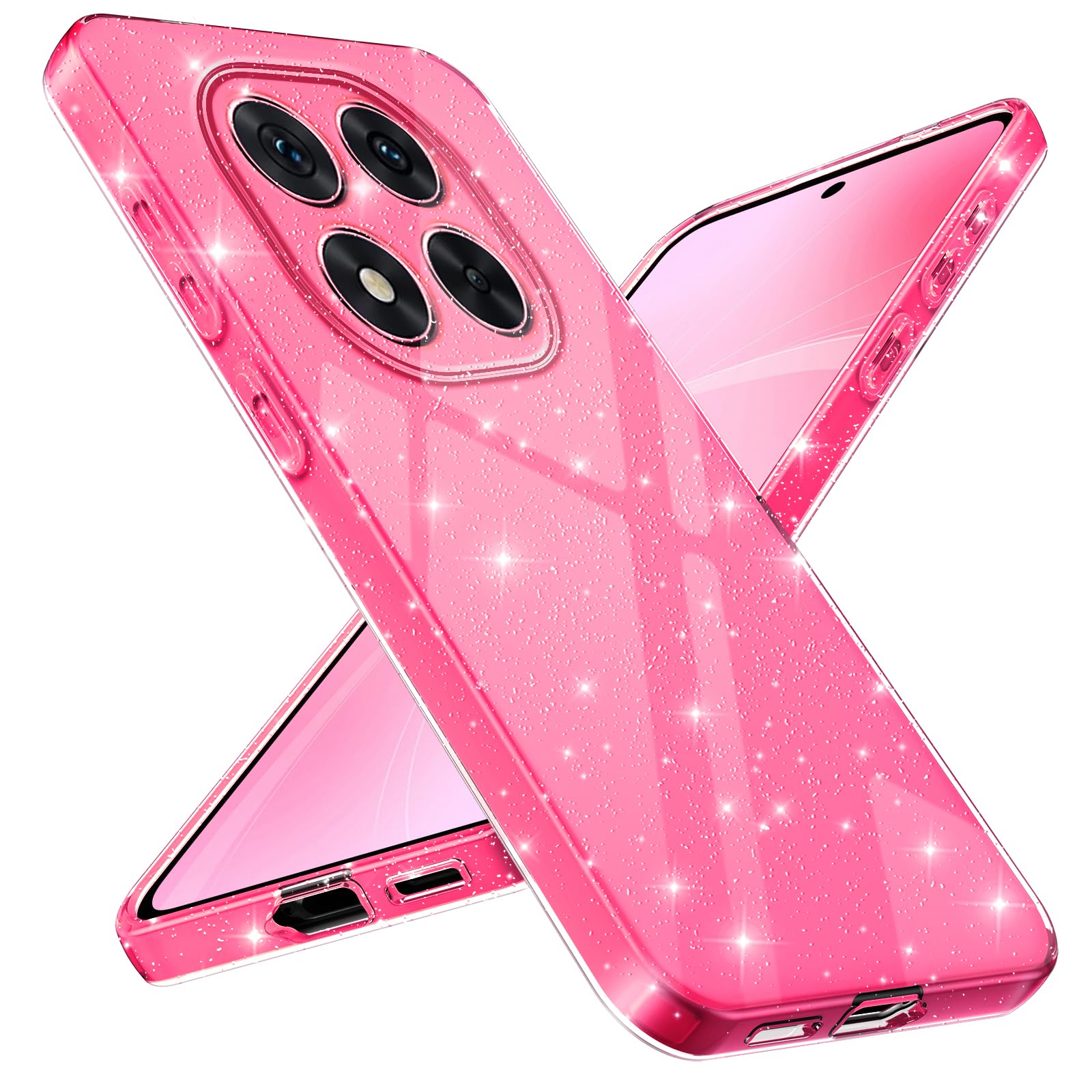 Mosoris Hülle für Samsung Galaxy A56 5G Glitter Love Silikon