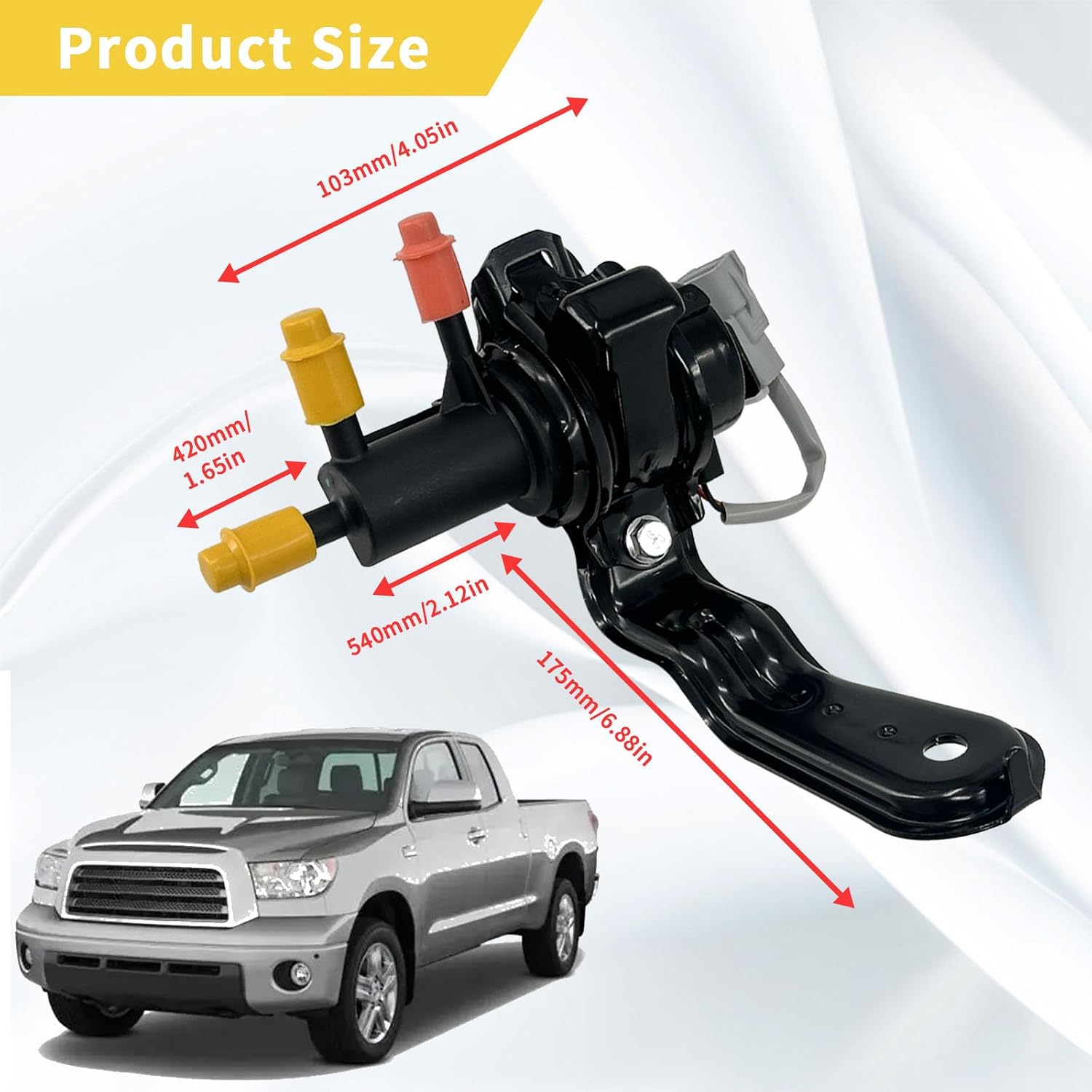 77070-34010 Fuel Tank Reservoir Selector Valve Assembly Solenoid W/Hose Fit for Toyota Tundra 2008-2020,for Toyota Sequoia 2008-2018,7707034010