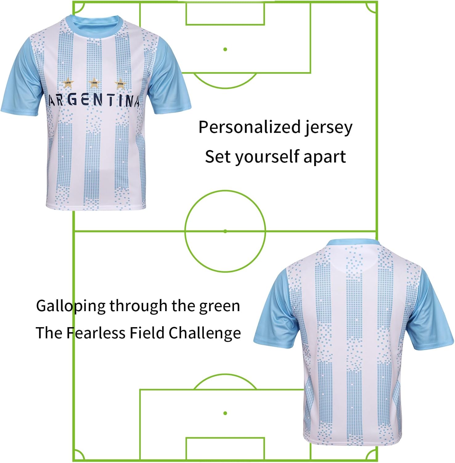 DIBEI Fan Soccer Jersey for 2026 World Cup Fan Soccer Jersey - Argentina，Brazil，Mexico，Canada & USA - Image 5