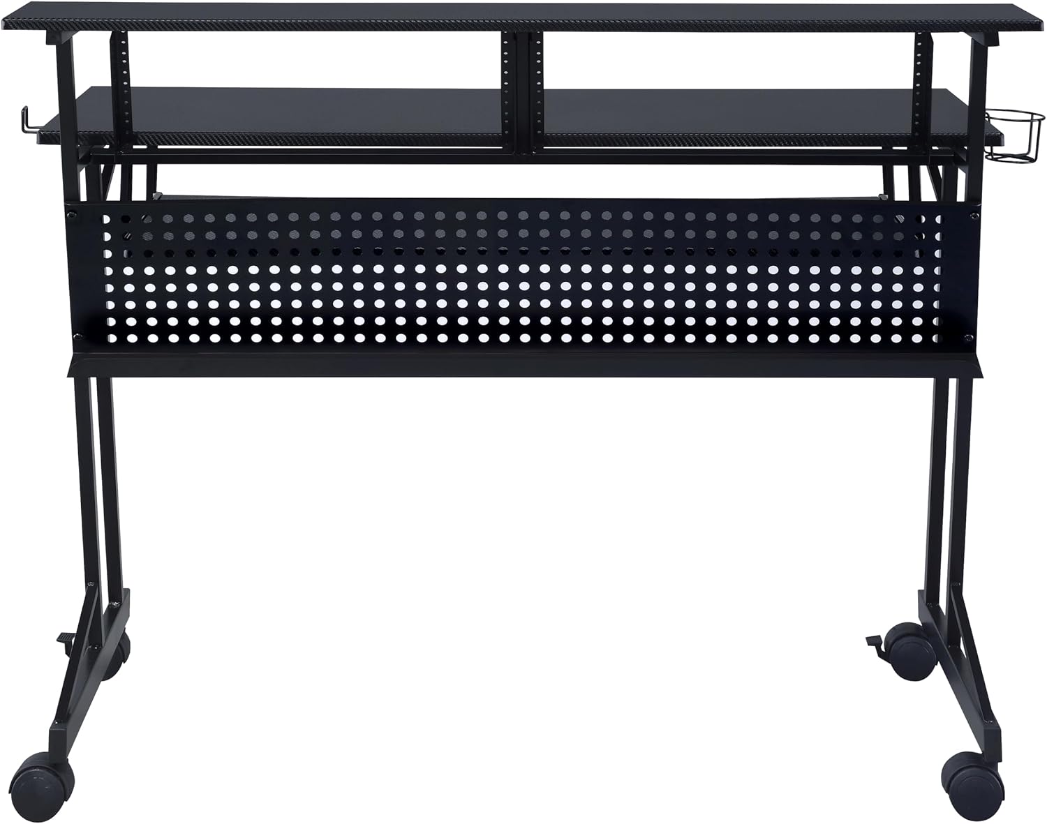Black Music Recording Studio Desk with Keyboard Tray