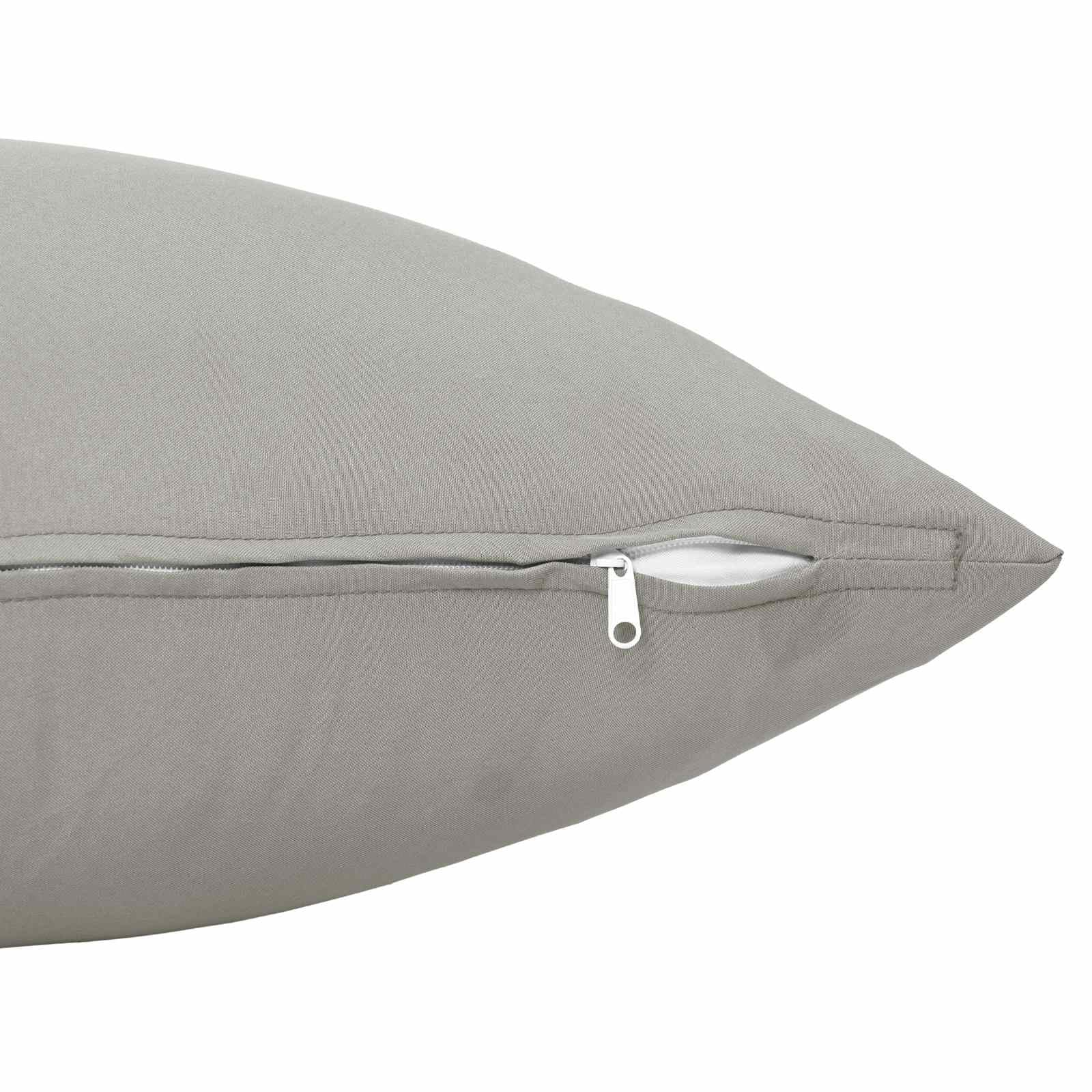Kopfkissenbezug, 6-teilig, 40 x 80 cm, grau, Polyester