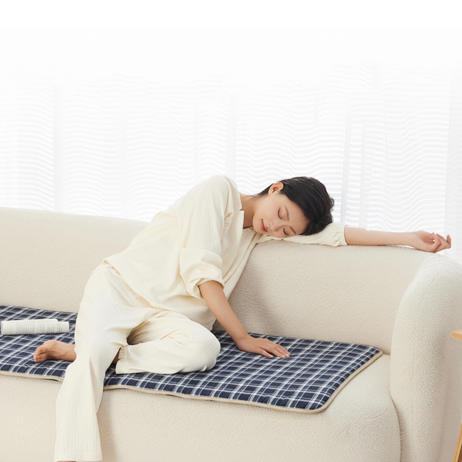 Coussin de couchage chauffant électrique USB portable, 5 zones de chauffage, étanche, pour camping et randonnée