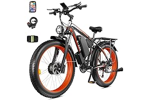 Electric Mountain Bike 2000W 35MPH, 26" Dual Motor Electric Bike 48V 22.4AH,...