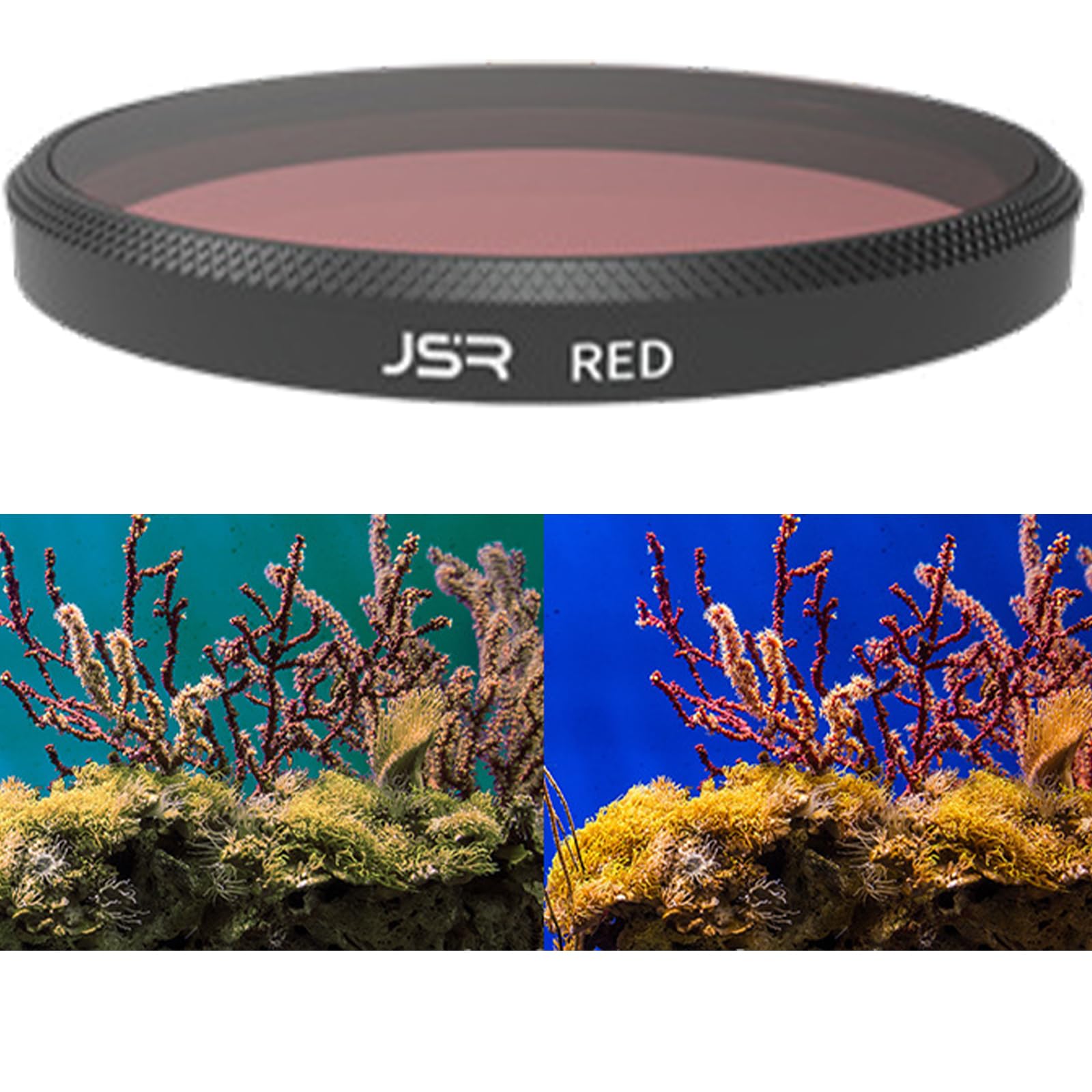 Boîtier étanche Plongée Filtre pour Insta360 GO Ultra, Rose/Rouge/Violet sous-Marin Filtre Objectif Protection Accessoires pour Insta360 GO Ultra Boîtier de plongée (3PCS)