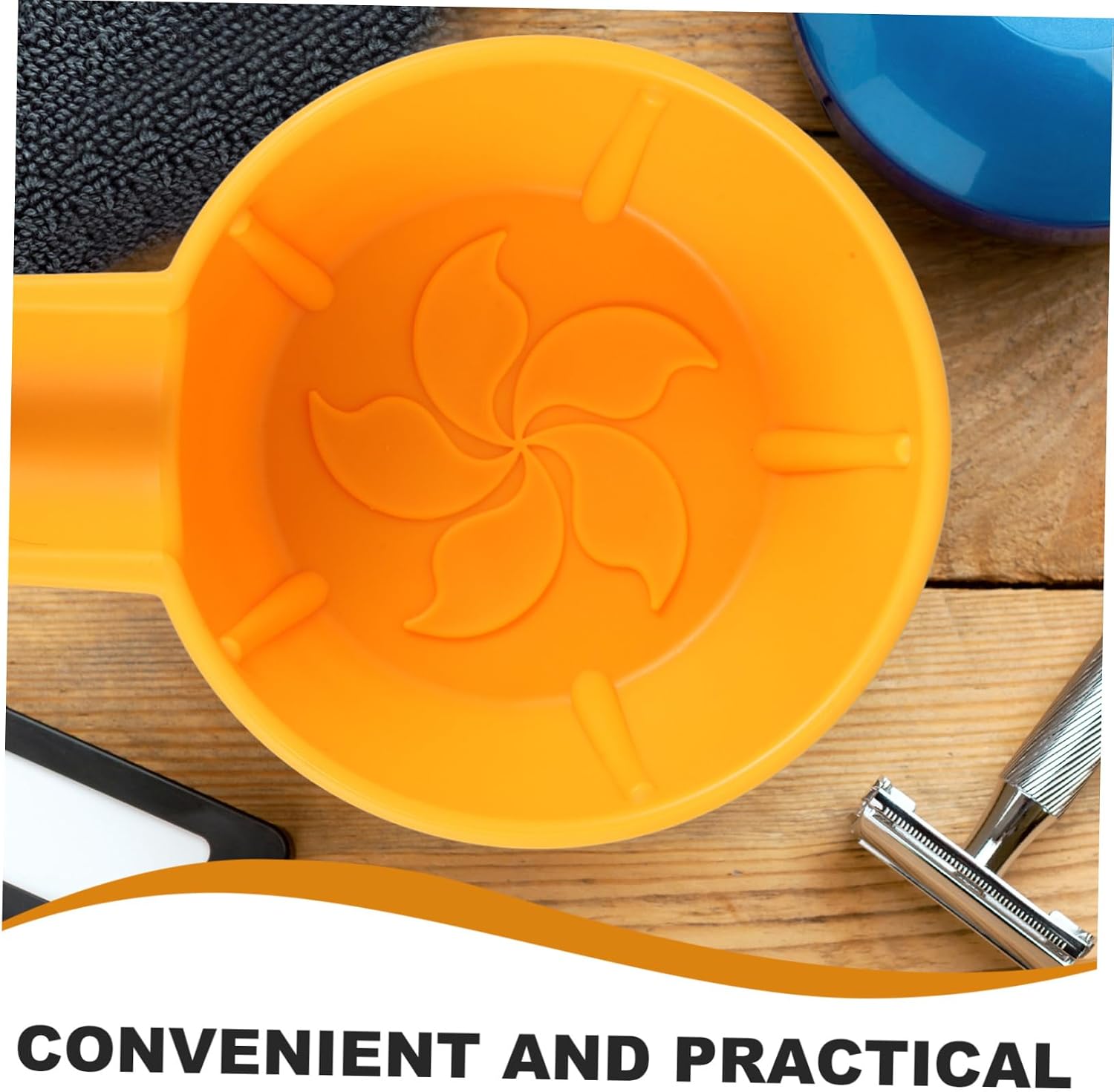 Beavorty Men's Shaving Bowl Shaving Cream Foam Bowl for Soap Deep Plastic Container