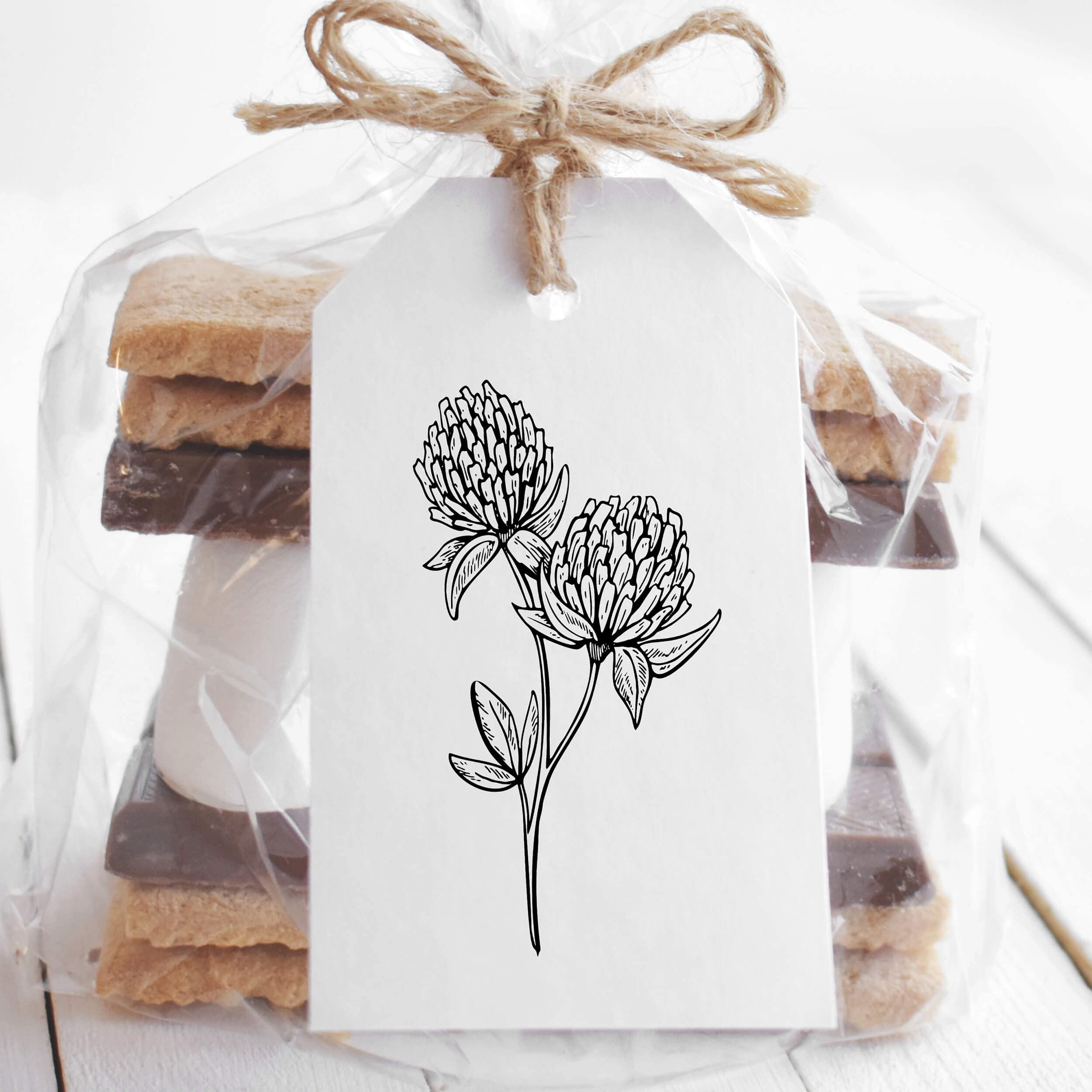 NEWSTAMPS Blumenwiesen Stempel - Großes Holzstempel-Set Zum Basteln