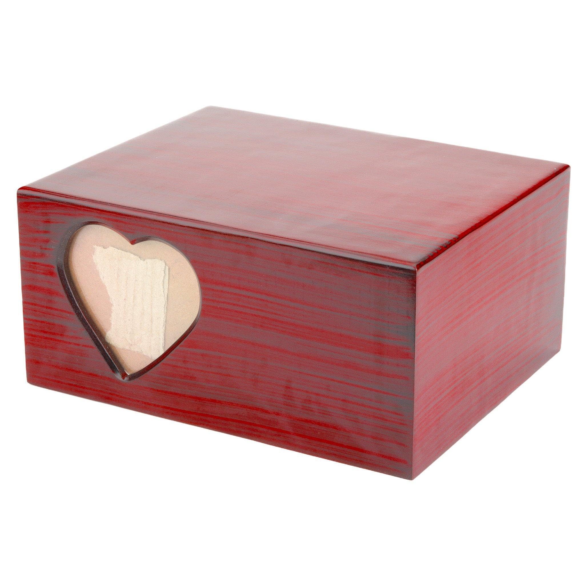 Urne funéraire en bois de prestige Charlbury marron, finition artisanale haut de gamme