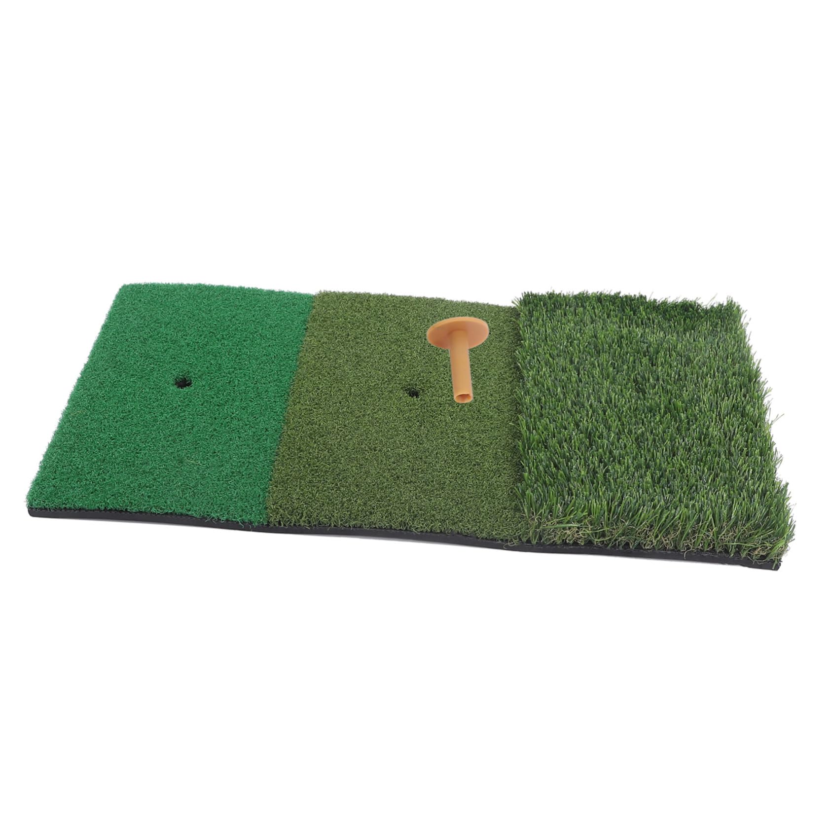 Yardwe Indoor Golf Practice Mat Turf Pad with Tee Holder Golf Swing Training Mat