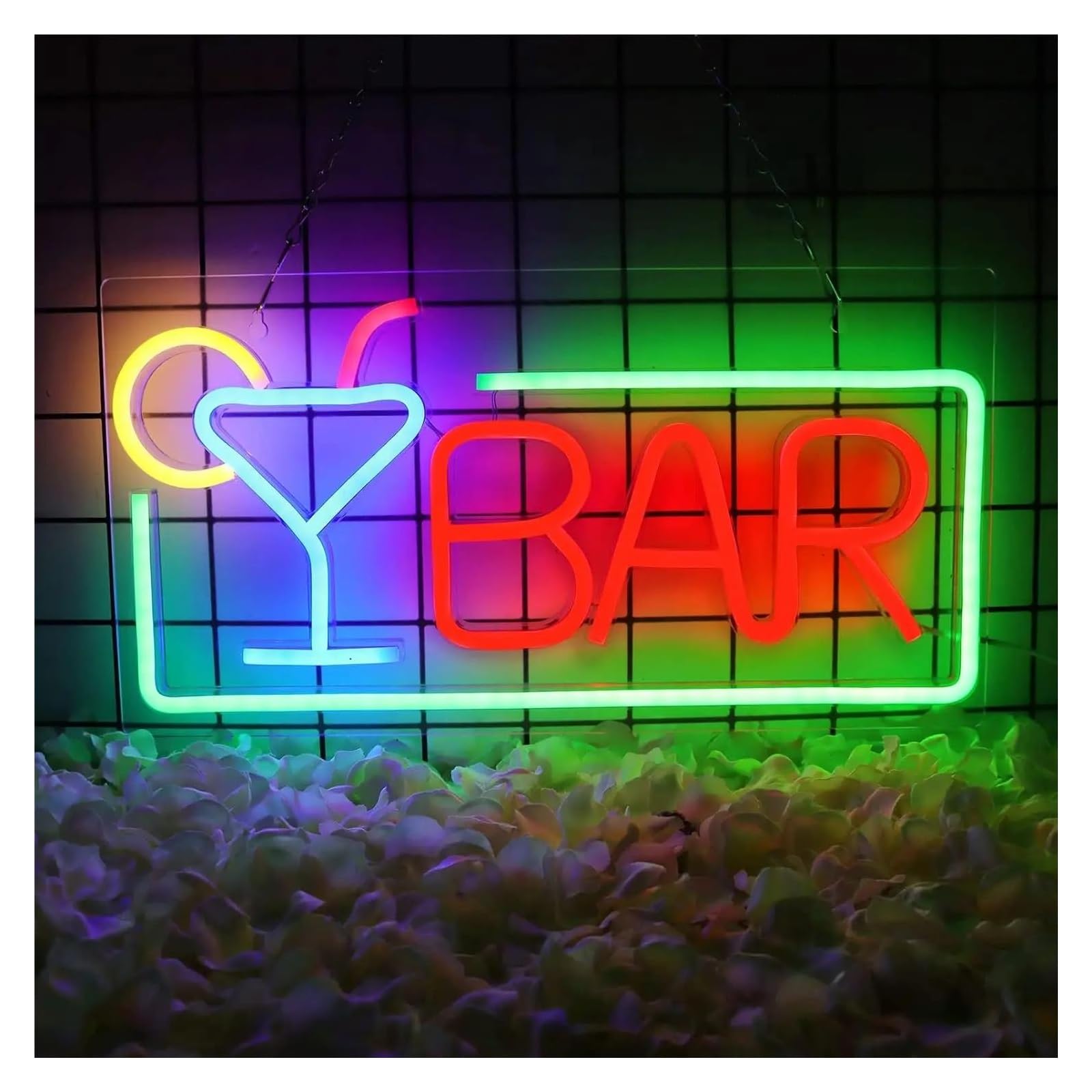 LEMST Sign Lamp Bar Neon Sign Light Dimmable USB Powered for Bar Club Hotel Man Cave Bistro Party Decor 41.91cmx21.84cm
